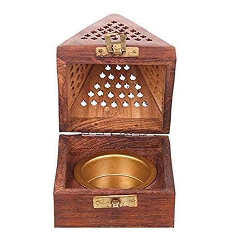 Handicraft Sheesham Wooden Incense Box Holder